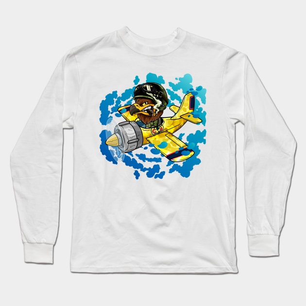 Warfare Eagle Long Sleeve T-Shirt by akyanyme